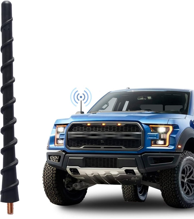Jamscar Short Truck Antenna Compatible for Ford F-150 F150 Accessories 2009-2024 2025 & for Bronco 2021-2025, 7 Inch Rubber Antenna Replacement for Car Radio Reception - Image 1